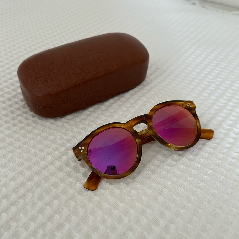 Illesteva Leonard 2 Sunglasses - Tortoise & Magenta